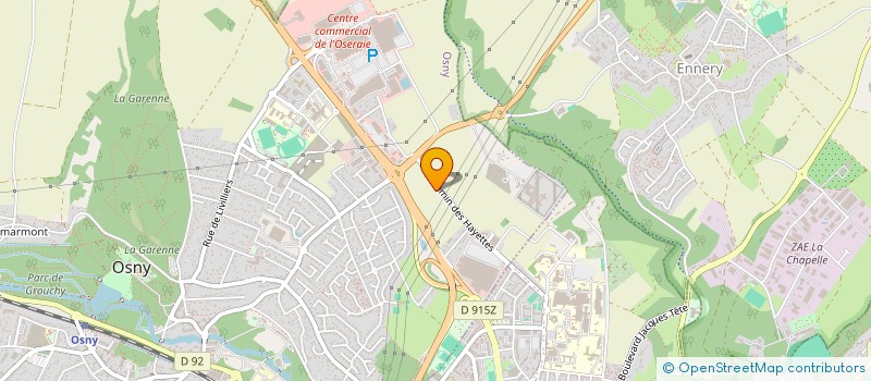 localisation de l'entreprise RDB COIFFURE à OSNY