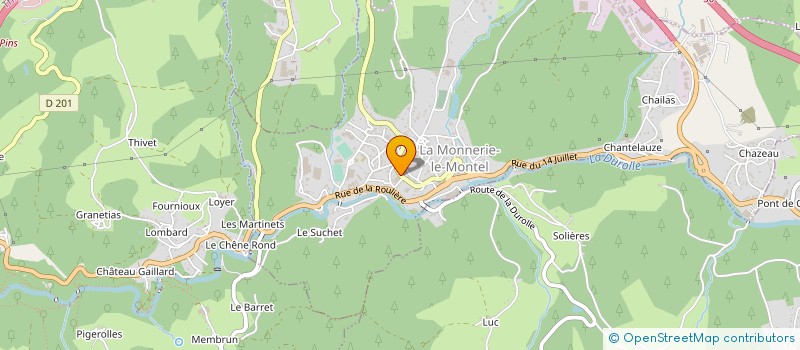 localisation de l'entreprise RDB TECNIC à LA MONNERIE-LE-MONTEL