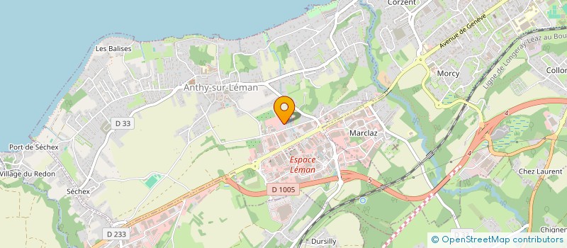 localisation de l'entreprise RDB THONON à ANTHY-SUR-LEMAN