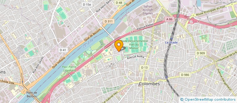 localisation de l'entreprise RDB TRANSPORT à COLOMBES