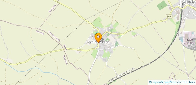 localisation de l'entreprise RDBD  ACHIET-LE-PETIT