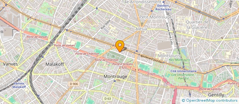 localisation de l'entreprise RDC  PARIS