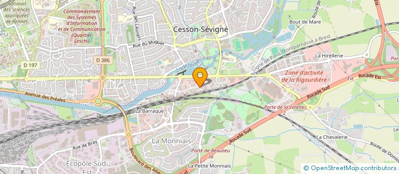 localisation de l'entreprise RDC APPLICATIONS à CESSON-SEVIGNE