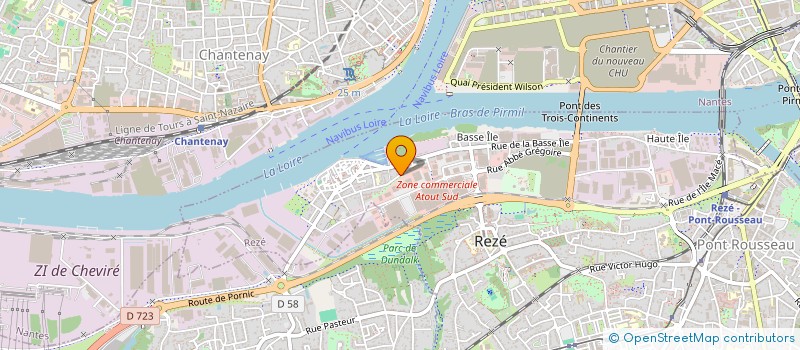 localisation de l'entreprise RDC COUVERTURE  REZE