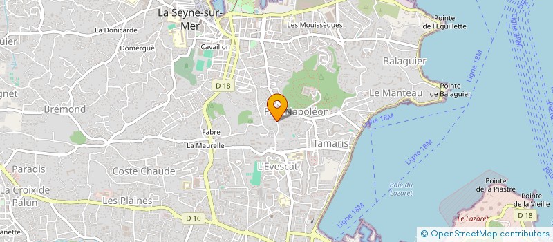 localisation de l'entreprise RDC SAGA  LA SEYNE-SUR-MER