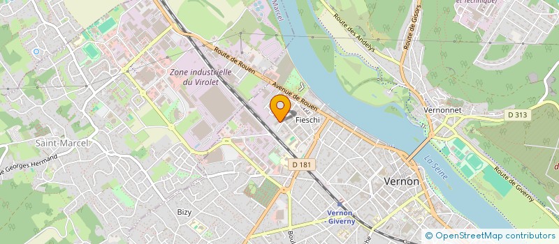 localisation de l'entreprise RDCM INVESTISSEMENTS  VERNON