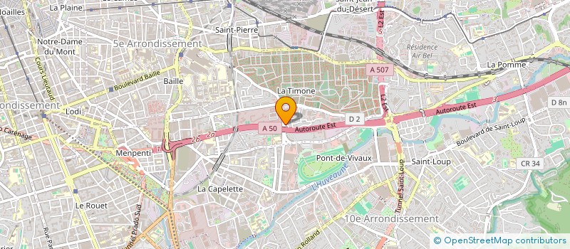 localisation de l'entreprise RDD COMMUNICATION à MARSEILLE