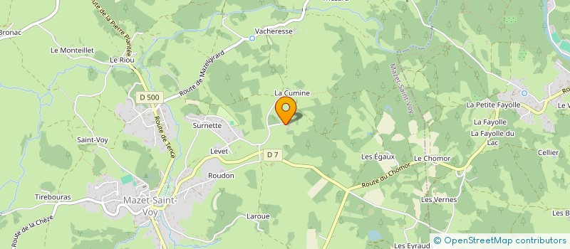 localisation de l'entreprise RDD FAMILY  MAZET-SAINT-VOY