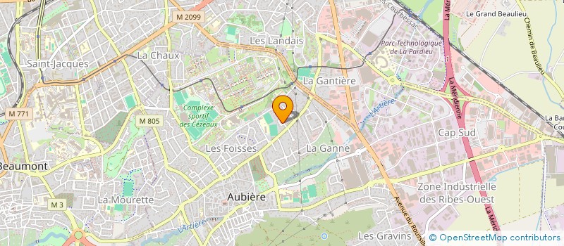 localisation de l'entreprise RDD SIGMA CLERMONT  AUBIERE