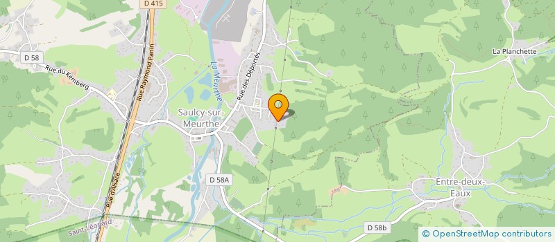 localisation de l'entreprise RDE ELECTRICITE à SAULCY-SUR-MEURTHE