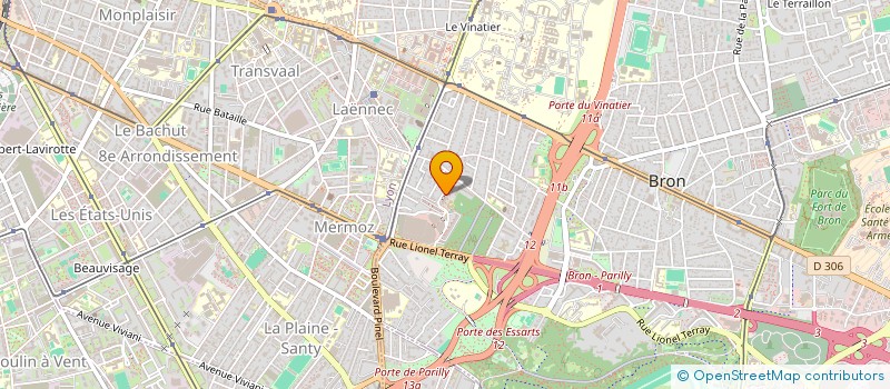 localisation de l'entreprise RDE IMMO  BRON