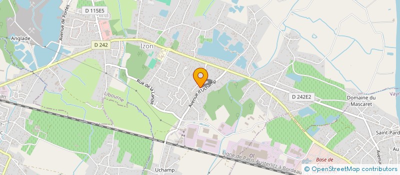 localisation de l'entreprise RDF 33  IZON