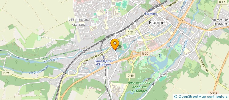 localisation de l'entreprise RDF à ETAMPES