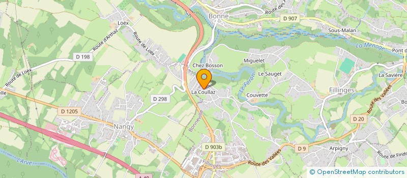 localisation de l'entreprise RDF PATRIMOINE  FILLINGES