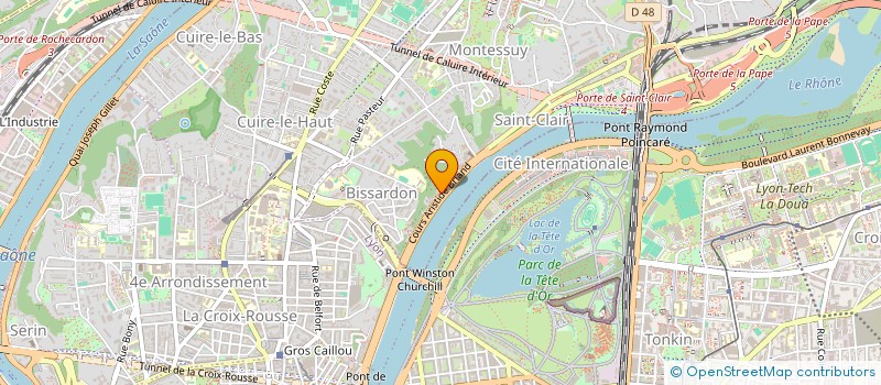 localisation de l'entreprise RDF - RECHERCHE DE FUITE  CALUIRE-ET-CUIRE