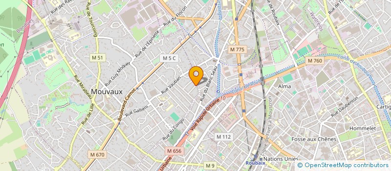 localisation de l'entreprise RDG  MOUVAUX