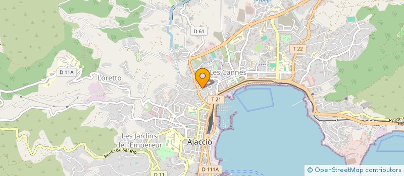 localisation de l'entreprise RDG à AJACCIO