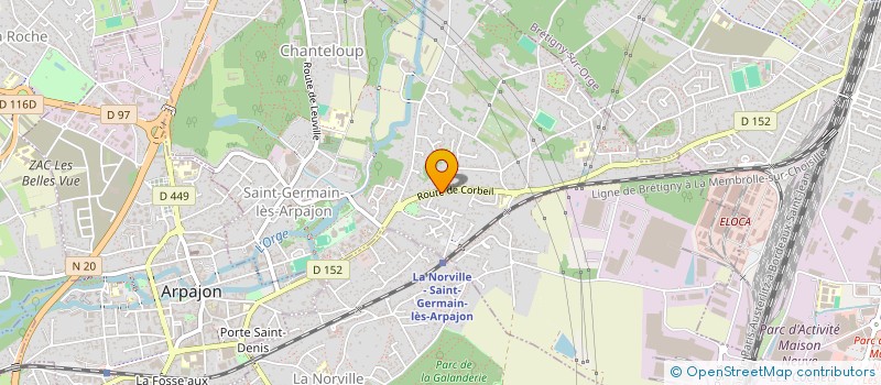 localisation de l'entreprise RDG COMPAGNIE à SAINT-GERMAIN-LES-ARPAJON