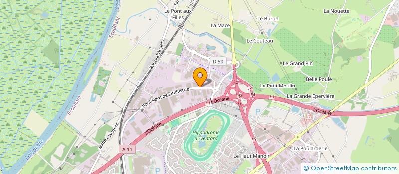 localisation de l'entreprise RDG INDUSTRIE  ECOUFLANT