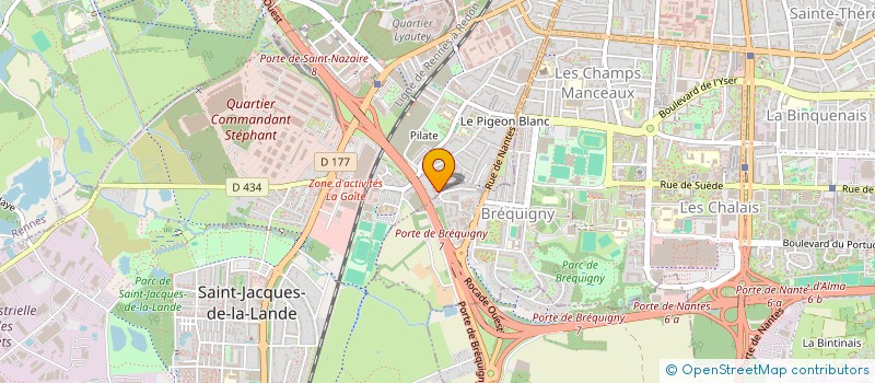 localisation de l'entreprise RDH TECHNOLOGIES à SAINT-JACQUES-DE-LA-LANDE