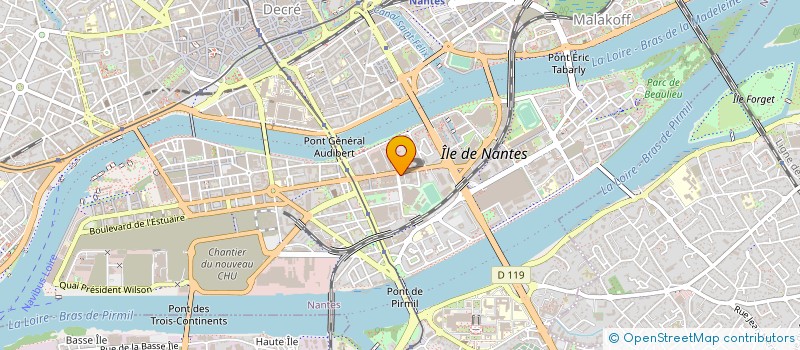 localisation de l'entreprise RDI RECHERCHE ET DEVELOP INDUSTRIEL à NANTES