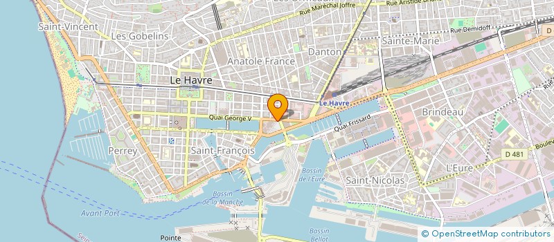 localisation de l'entreprise RDIAG à LE HAVRE