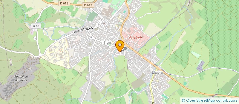 localisation de l'entreprise RDJ  THUIR