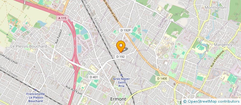 localisation de l'entreprise RDJ à SAINT-PRIX