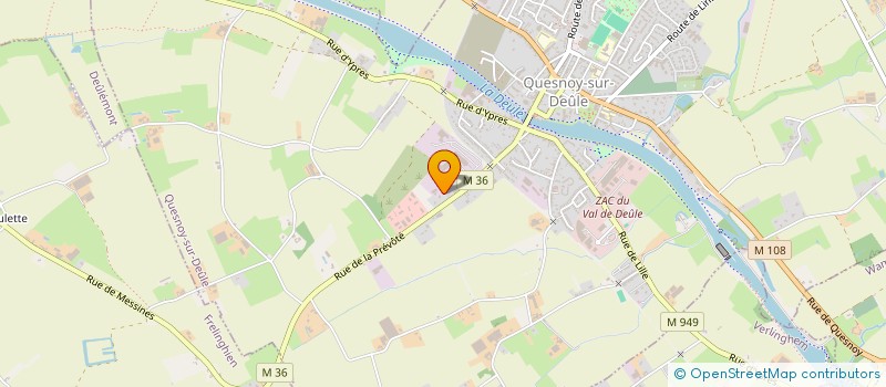 localisation de l'entreprise RDJ CONCEPT MENUISERIES à QUESNOY-SUR-DEULE