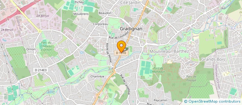 localisation de l'entreprise RDJ FUNERAIRE GRADIGNAN à GRADIGNAN