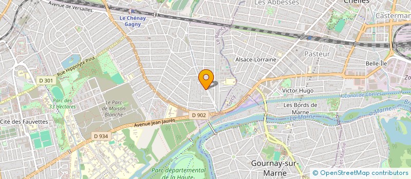 localisation de l'entreprise RDJ INVEST à GAGNY