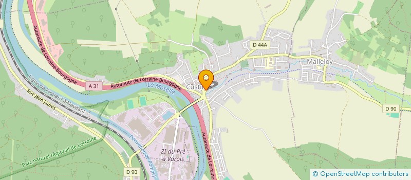 localisation de l'entreprise RDJ TARLET  CUSTINES