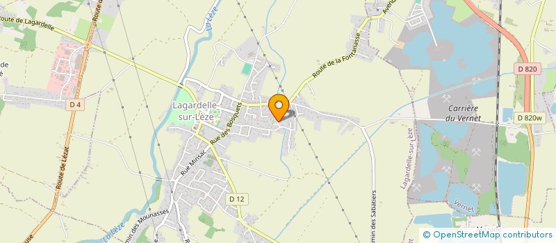 localisation de l'entreprise RDJ TP à LAGARDELLE-SUR-LEZE