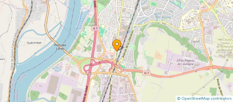 localisation de l'entreprise RDJF DIFFUSION  VALENCE