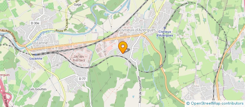 localisation de l'entreprise RDK  CIVRIEUX-D'AZERGUES