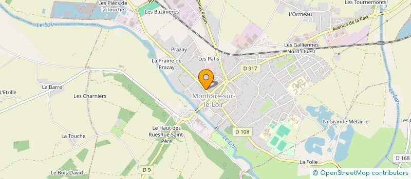 localisation de l'entreprise RDL HABITAT  MONTOIRE-SUR-LE-LOIR