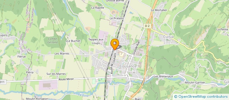 localisation de l'entreprise RDLG  COUSANCE