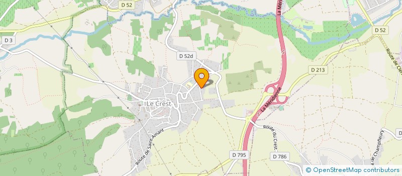 localisation de l'entreprise RDLT MACONNERIE  LE CREST