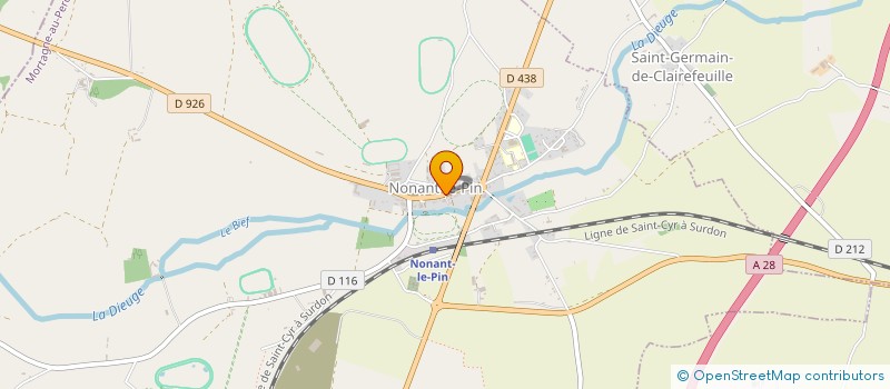 localisation de l'entreprise RDM à NONANT-LE-PIN
