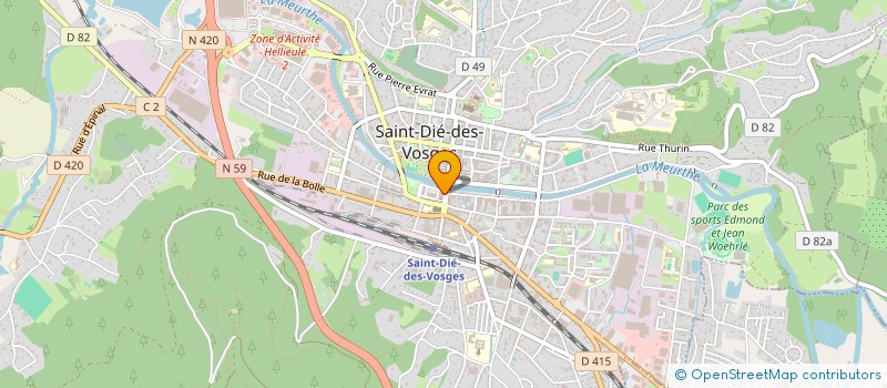 localisation de l'entreprise RDM à SAINT-DIE-DES-VOSGES
