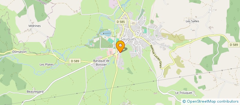 localisation de l'entreprise RDM  SAUGUES