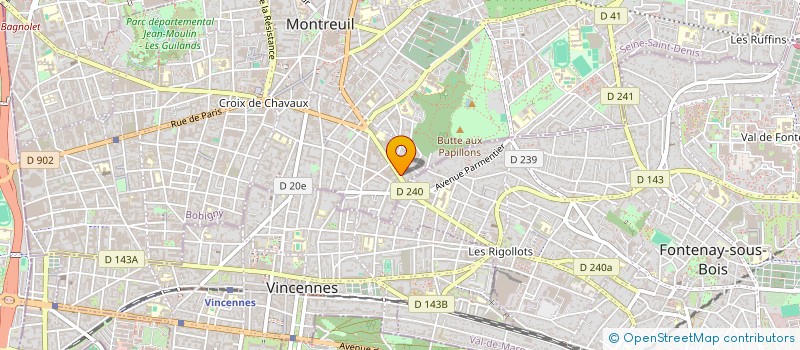 localisation de l'entreprise RDM à MONTREUIL