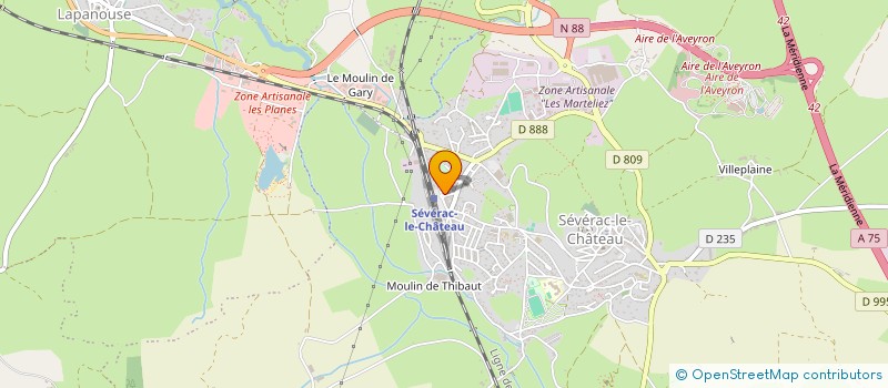 localisation de l'entreprise RDM à SEVERAC D'AVEYRON