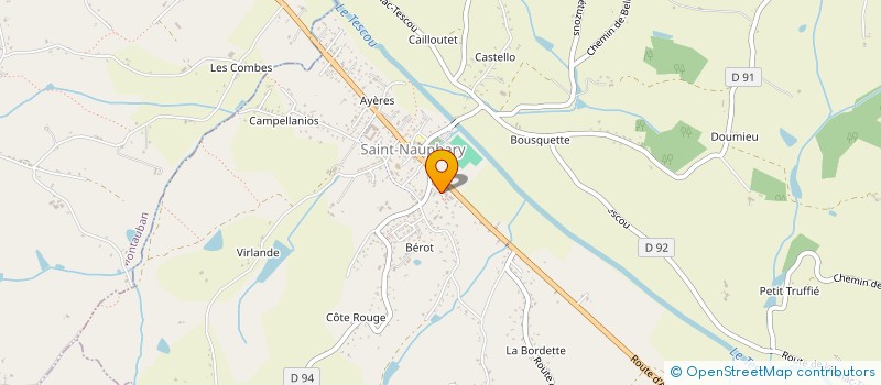 localisation de l'entreprise RDM CARS  SAINT-NAUPHARY