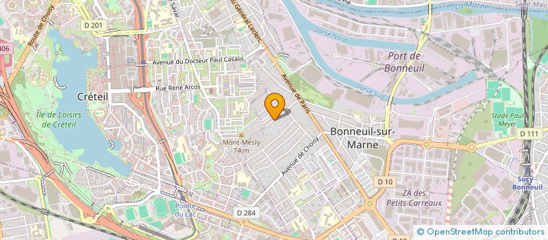 localisation de l'entreprise RDM INVEST à BONNEUIL-SUR-MARNE