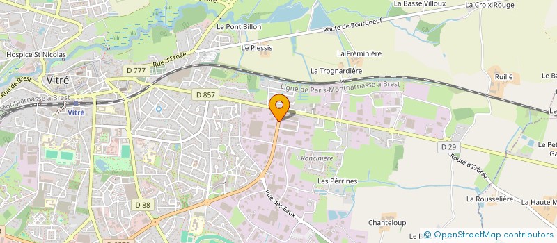 localisation de l'entreprise RDM LAND  VITRE