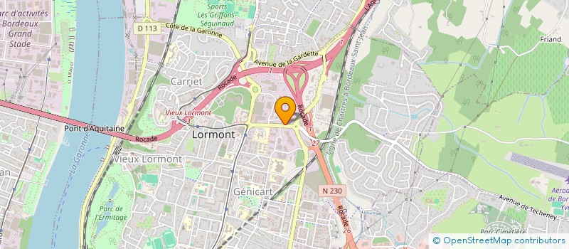 localisation de l'entreprise RDM RIVE DROITE MENUISERIES  LORMONT