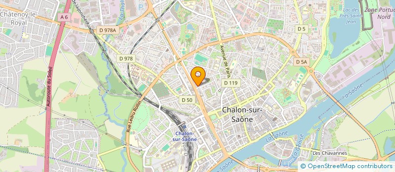 localisation de l'entreprise RDN IMMO à CHALON-SUR-SAONE