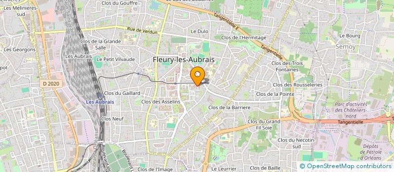 localisation de l'entreprise RDN TRANSPORT à FLEURY-LES-AUBRAIS