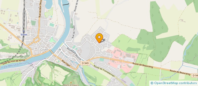 localisation de l'entreprise RDO ALPHA à GIVET